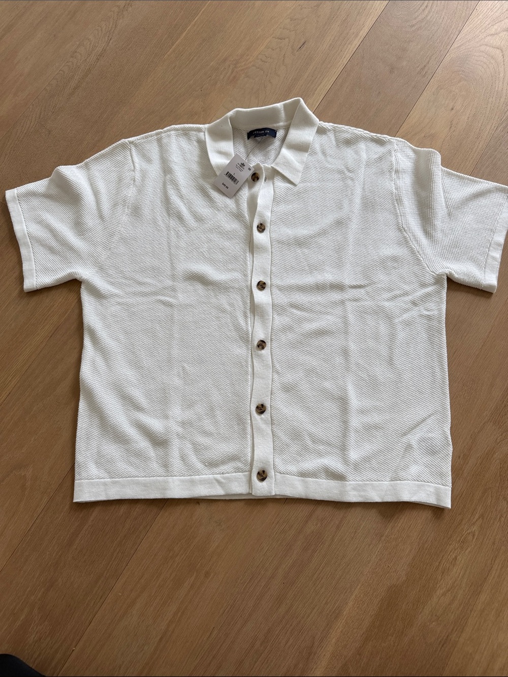 Cotton On Men's Short-Sleeve Button-Down Shirt - White